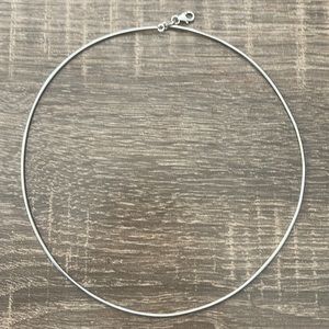 16” white gold necklace 14k